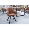 Designová židle Lucca Vintage hnědá