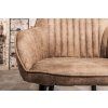 Designová židle taupe kovová konstrukce