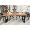 Luxusní industriální jídelní stůl Aero Mango II 180cm z masivu
