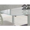 Designový moderní jídelní stůl Twito Oval roztahovací 120(180)x80cm