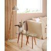Designové stolky Gjovik sklo kov moderní set