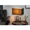 Designová stolní lampa Viena 56cm stříbrná