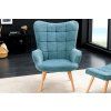 Designové retro křeslo Scandinavia světle modré