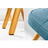 Designová retro podnožka Scandinavia světle modrá
