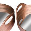 Stylová sada dvou industriálních podnosů Copper Tray