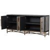 Luxusní Art-Deco příborník Caitlin 193cm shagreen