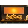 Designová stolní lampa Aragon 80cm béžová
