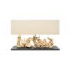 Designová stolní lampa Aragon 80cm béžová