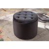 Designový čalouněný taburet Modern Barock černý s úložným prostorem