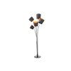 Moderní stojací lampa Levels 178cm černá/zlatá