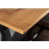 Industriální barový stůl Case 120cm dub masiv/kov