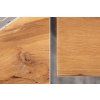 Industriální barový stůl Case 120cm dub masiv/kov