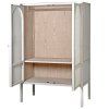 Venkovská šatní skříň White Wash Rattan 200cm