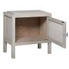 Stylový Provence noční stolek White Wash Rattan levý