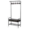 Kovová předsíňová stěna Denny Metal 181cm industrial