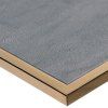 Elegantní příruční stolek kovový shagreen