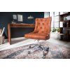 Vintage designové kancelářské křeslo Victorian hnědé
