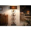 Stylová stojací lampa Circle Wood 147cm akácie