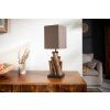 Stylová stolní lampa Natural Wood 45cm akácie hnědá
