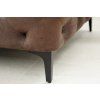 Luxusní chesterfield taburet Modern Barock hnědý