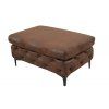 Luxusní chesterfield taburet Modern Barock hnědý