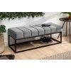Designová čalouněná lavice Beauty 110cm stříbrný samet