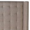 Designová čalouněná postel Biscuit Linen 180cm béžová