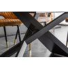 Moderní jídelní stůl Angelio Optic Mramor 180-220-260cm tmavý