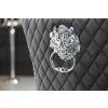 Luxusní jídelní židle Modern Barock Royal samet šedá
