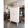 Venkovská šatní skříň White Ariano 110cm dvoukřídlá bílá