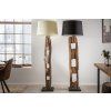 Stylová přírodní stojací lampa Barracuda 177cm bílá