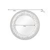 Stylové kulaté nástěnné zrcadlo Stoneridge 82cm stříbrné