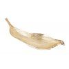 Designový zlatý tác Leaf 64cm kov