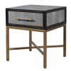 Luxusní Art-Deco příruční stolek Caitlin 61cm shagreen