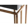 Stylový toaletní stolek Ximena 80cm v Art-Deco stylu černý