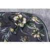 Dizajnová čalúnená lavica Flower 130cm sivý zamat
