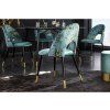 Designová židle Flower tyrkys samet