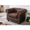 Luxusní křeslo Chesterfield II vintage hnědé