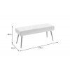 Stylová čalouněná lavice Boutique 100cm olivová