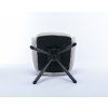Designová otočná židle Jorge tmavě šedá retro styl
