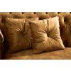 Luxusní chesterfield sedačka CONTESSA 225cm žlutá samet