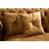 Luxusní chesterfield sedačka CONTESSA 225cm žlutá samet