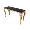 Luxusní konzolový stolek Gold Modern Barock 140cm černý