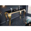 Luxusní konzolový stolek Gold Modern Barock 140cm černý