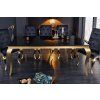 Luxusní jídelní stůl Gold Modern Barock 180cm černý