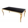 Luxusní jídelní stůl Gold Modern Barock 180cm černý