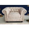 Luxusní křeslo Chesterfield III champagne
