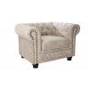 Luxusní křeslo Chesterfield III champagne
