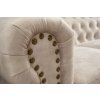 Detail prošívaného čalounění Chesterfield