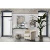 Moderná stojacia lampa Silver Cage 162cm